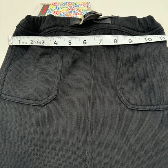 NWT - Gramicci Baker Black Fleece Skirt With Adjustable Waist - Picture 8 of 10